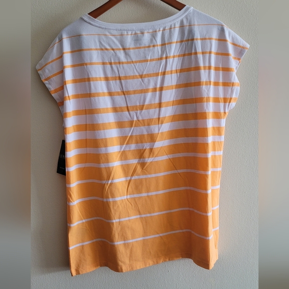 Ralph Lauren Active striped cotton blend tshirt Women's XL - Picture 4 of 4